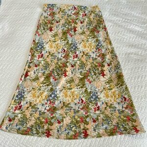 Rachel Zoe Floral A-Line Midi Skirt